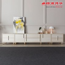 [라자가구] 위드 휘게 2단 3000 TV 거실장 세트 kn004, 색상:바닐라우드