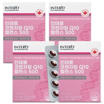 인테로 코엔자임Q10 코큐텐 30g, 60정, 4개