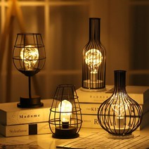 카페 차박 캠핑용 장식 LED 조명 무드등 4종1택 건전지포함, 케틀초롱