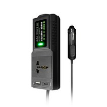 스마트 차량용 인버터 200W 12V 220V 변압기 시거잭 노트북 충전기 IN-K400, 1개