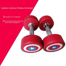 용 피트니스 아령 2525kg 미국 캡틴 라운드 스틸 고무 바벨106844, 20kg 1pcs