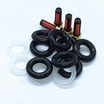 연료주입기 4sets 연료 인젝터 수리 키트 맞는 부품 0280156318 1984e9 for citroen c2 c3 c4 berlingo xsara 푸조 1007 206, 없음
