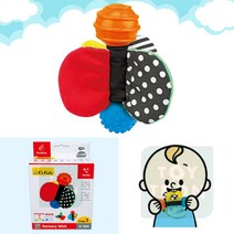 케이스키즈 발달1단계 스틱 - 아기 딸랑이 촉감 헝겊 공 장난감 / 영아 신생아 생후 3개월