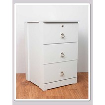 블루밍가구 400 3단 서랍장(열쇠포함) 열쇠수납장, 4003 화이트B(열쇠1개)