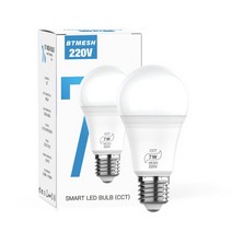 코번트 와이파이 원격 제어 스마트 전구 7W 알렉사 E27 RGB 백색 LED 램프 밝기 조절 라이프 앱 구글 홈용 음성, [01] 01