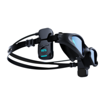 블루투스 안경 골전도 헤드폰 무선 블루투스 이어폰 Mp3 음악 플레이어 Hifi 8G 메모리 IPX8 방수 수영 헤, 03 Black with glasses