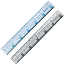 [동화오피스] 아이비스 30cm 가로세로 방안자 랜덤 - 눈금자 플라스틱자