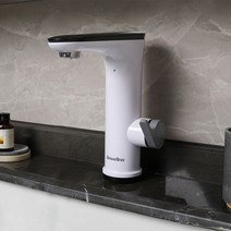 전기순간온수기 가정용 대용량 업소용 스텐 순간온수기 Briwellna-전기 온수기 수도꼭지 220V 플로우 히터 디지털 디스플레이 욕실 탱크 없는 순간 온수 전기, [01] White, [01] EU