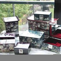 실비아2호씨크릿 자개보석함 자개함 나전칠기보석함, T9실비아2호씨크릿자개보석함(바이올렛):선물포장O