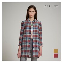 [데일리스트] 장기장 체크 블라우스MDBNLWM3441