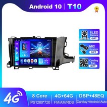 혼다 자동차 부품 NAVISTART 멀티미디어 비디오 플레이어 네비게이션 GPS 스테레오 안드로이드 셔틀 2 2015-2020 라디오 2din 9 인치 헤드 유닛, 01.CN, 07.T10 4G 64G_01.1 set