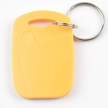 50pcs IC + 13.56MHZ 변경 가능 쓰기 재기록 복합 키 태그 Keyfob 듀얼 칩 주파수 T5577, 04 YELLOW