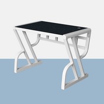 [천삼백케이] [텐스페이스] 텐스페이스 럭셔리 강화유리책상800 LS11, 화이트