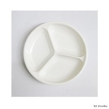 빵빵야 업소용 삼절접시 소 나눔접시 반찬 그릇 식기 식당 업소용멜라민접시