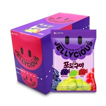 롯데 젤리셔스 포도먹은 구미 60gx8개 (1통)