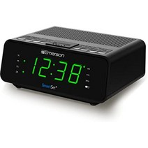 Emerson 스마트세트 알람 시계 라디오 AM/FM 라디오 포함