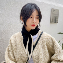이니엔 여성 쁘띠 니트 세모 머플러 목도리