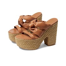 스튜어트 와이츠먼 Playa 웨지 여성슬리퍼 통굽샌들 탄