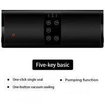 실링기 Agasm220V110V 가정용 및 상업용 진공 포장기 식품 밀봉 봉투 10 개 포함, 5-button single pump+US Plug+1