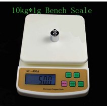 10kg1g 벤치 저울 디지털 우편 주방 SF400A LCD 백라이트 계산 무게 균형