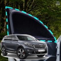 메이빈 차박 모기장 방충망 더뉴쏘렌토, SUV/RV-1열(좌+우)+세차타월