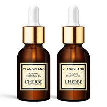 1+1 르에르베 천연 아로마 테라피 에센셜 오일 100% 원액 10ml, 일랑일랑 x 2개