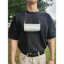 노블린 써지컬 서지컬 스틸 남자 남성 얇은 체인 마스크 스트랩 고리 걸이