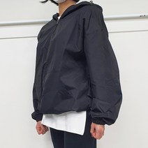 남녀공용 간절기 형광 컬러 후드 바람막이 아노락 (6color)