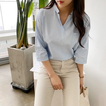 [아이슈즈] 루즈핏 솔리드블라우스 1049793