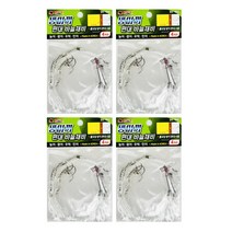 백경 농어 광어 우럭 민어 생미끼낚시 국산 편대채비 BK-505 4세트, 1개