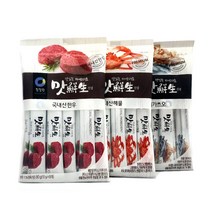 청정원 맛선생 맛있는 자연조미료/ 해물 한우 멸치, 왕도매 국내산해물(스틱)80g, 본상품선택