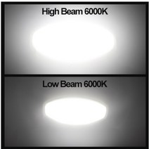 오토바이 안개등 듀얼 컬러 Led 오토바이 헤드 라이트 3000K 방수 램프 모터용 하이 로우 빔 스팟 전구, 01 White White_01 H4