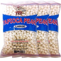 3 Packs Tapioca Pearl White (Bot Bang) Large - １4oz (3 Packs), 1