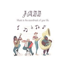 Quote Journal Jazz Music is the soundtrack of your life. Sheet Gift: Lined / moleskine art plus musi