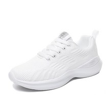 온에어 조명 라이트 새로운 가벼운 여성 운동화 통기성 메쉬 슬립 온 플러스 Eur 35-42, 04 white_05 39