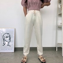 말랑기모 여자겨울 심플 조거 밴딩 팬츠 루즈핏 빅사이즈 무지트레이닝바지 11COLOR