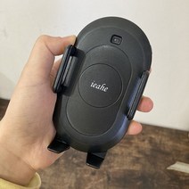 바람막이 자동차 10W 조임 지지대 차량용무선충전기, T01-블랙