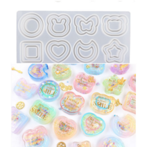 이중 더블 라인 8종 쉐이커 실리콘 몰드 아트 공예 재료