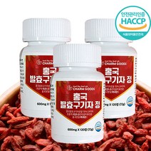 식약처 HACCP 홍국 발효 구기자 360정 6개월분 국산 구기자 김치유산균