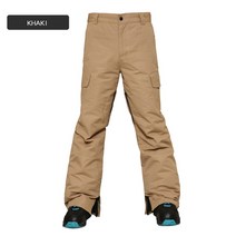 승마옷도남성 스노우보드 팬츠 스키 방수 통기성 겨울, 01 Khaki_03 XL