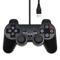 스마트폰 게임패드 조이스틱 트리거 유선 USB PC 게임 컨트롤러 WinXP/Win7/Win8/Win10 컴퓨터 노트북 블랙 Gamepad, [03] 1PC