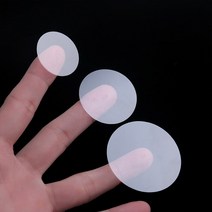 포장 투명원형스티커 실링 사각, F_50mm 15개 1장