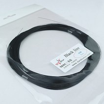 [단일코리아] 채비용 블랙라인 2M씩/50M씩 잘라져 있는 자작채비용 블랙 모노라인, 블랙라인20호2M(100개입)