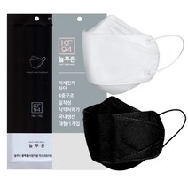 늘푸른 블랙 KF94 황사보건용 귀편한 숨쉬기편한 마스크 25매 50매, 늘푸른 대형 블랙+25매