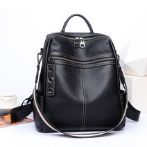 윤휘 여성 소가죽가방 심플 스티치 백팩 M1660