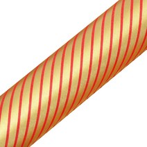 영프라자 사선 종이포장지 53cm x 10m, 레드, 1개