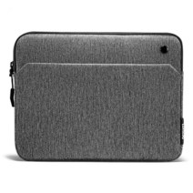 Tomtoc 12.9인치 아이패드 프로 M2&M1 (6세대/5/4/3세대) 2022-2018용 태블릿 슬리브 백 매직 키보드 및 스마트 키보드 폴리오 또는 로지텍 슬림 폴리오 프, Misty Gray-12.9 Inch