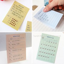 접착 메모지 투두리스트 플래너 계획표 포스트지 점착, 1EA, 맛 집 기 록