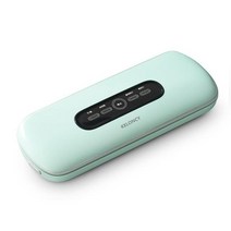 진공포장기 떡포장기계 무선 유선 2021 럭셔리 진공 실러 자동 탈기 장치 10 진공 백 주방 보관 및 주문 식품용 진공 포장기, 협력사, 연한 초록색, 100-120V 미국 플러그