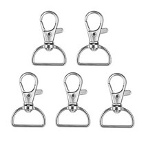 가방연결고리 가방디링 금속 끈 스냅 후크 클립 스위블 D 링 열쇠 고리 가방 보석 제작 바느질 공예 5 개 10, 1.5pcs - 1